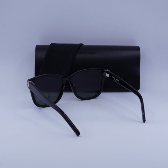 Saint Laurent SLM68 001 Square Sunglasses – Black/Grey - Picture 5 of 10